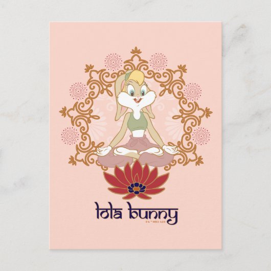 Lola Bunny Yoga Lotus Pose Briefkaart (Voorkant)