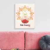 Lola Bunny Yoga Lotus Pose Canvas Afdruk (Insitu (Woonkamer))