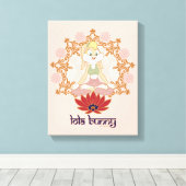 Lola Bunny Yoga Lotus Pose Canvas Afdruk (Insitu (Houten vloer))