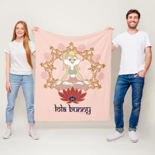 Lola Bunny Yoga Lotus Pose Fleece Deken