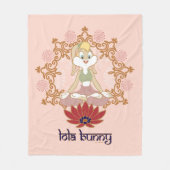 Lola Bunny Yoga Lotus Pose Fleece Deken (Voorkant)
