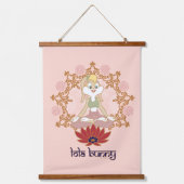 Lola Bunny Yoga Lotus Pose Hangend Wandkleed (Voorkant)
