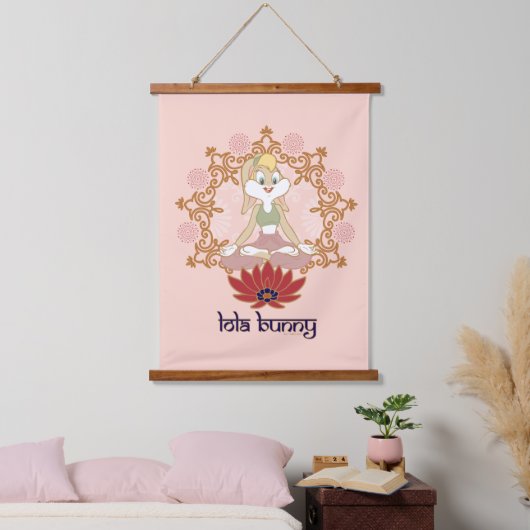 Lola Bunny Yoga Lotus Pose Hangend Wandkleed (Slaapkamer)
