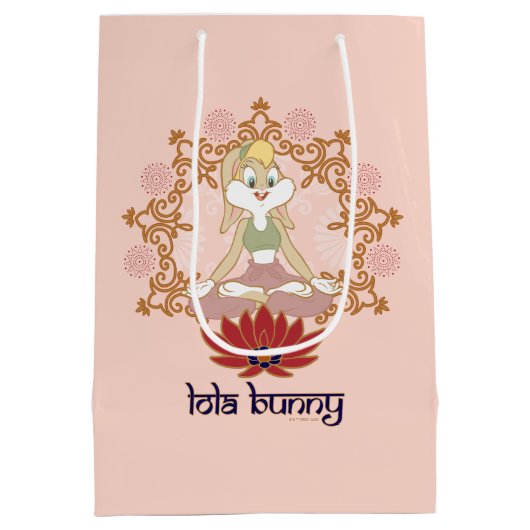 Lola Bunny Yoga Lotus Pose Medium Cadeauzakje (Achterkant)