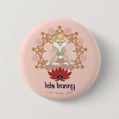 Lola Bunny Yoga Lotus Pose Ronde Button 5,7 Cm (Voorkant)