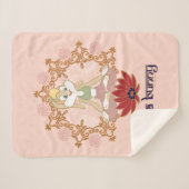 Lola Bunny Yoga Lotus Pose Sherpa Deken (Voorkant (horizontaal))