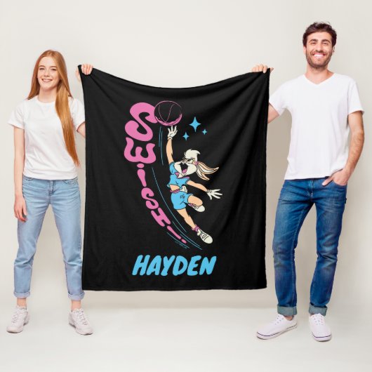 Lola Buny "ZWISH!" Basketball Dunk Fleece Deken (In situ)