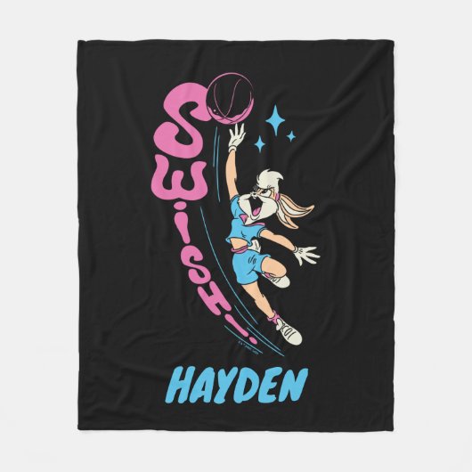 Lola Buny "ZWISH!" Basketball Dunk Fleece Deken (Voorkant)