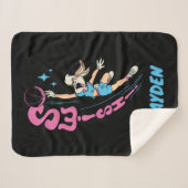 Lola Buny "ZWISH!" Basketball Dunk Sherpa Deken (Voorkant (horizontaal))