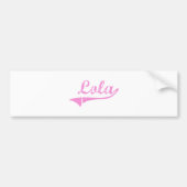 Lola Classic Style Name Bumpersticker (Voorkant)