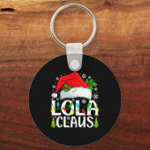 Lola Claus Funny Christmas Family Matching Sleutelhanger (Voorkant)