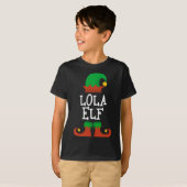 Lola Elf Kerstmis Grappige Kerstmis T-shirt (Voorkant volledig)