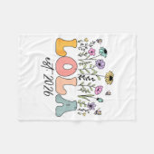 Lola Est. 2026 Wildflower Promoted To Lola Fleece Deken (Voorkant (Horizontaal))