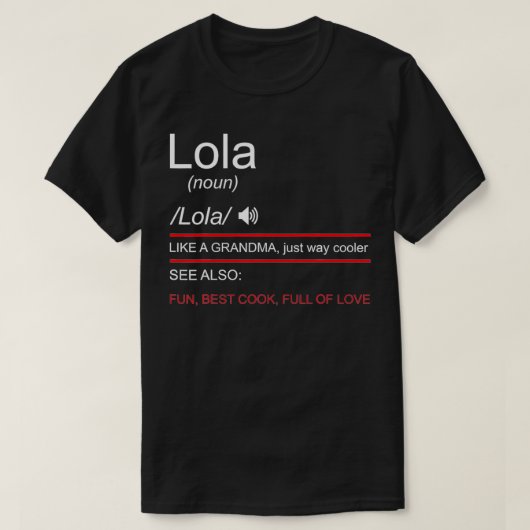 Lola Filipina Grandma Philippines Pride T-shirt (Design voorkant)