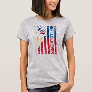 Lola Filipino Grandma American Filippijnen T-shirt