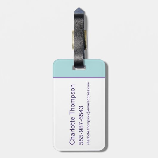 Lola Finger Heart Bagagelabel (Achterkant verticaal)