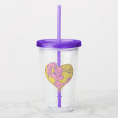 Lola Heart Signature Acryl Drinkbeker (Voorkant)