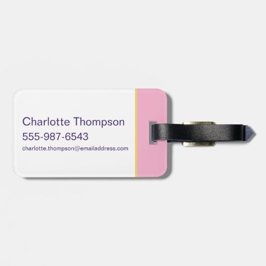 Lola Heart Signature Bagagelabel (Achterkant horizontaal)