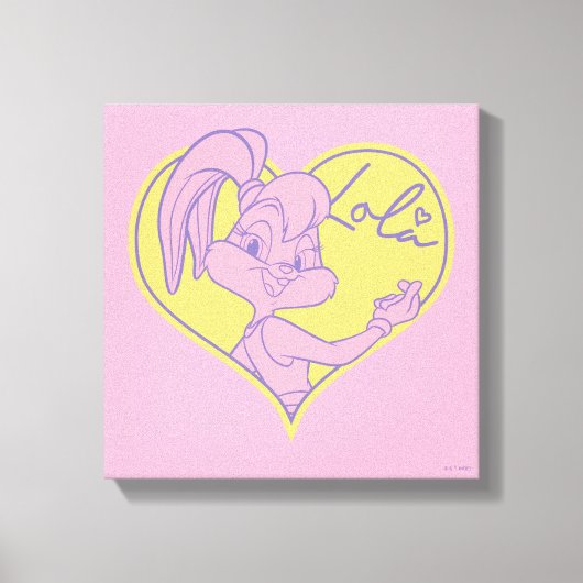 Lola Heart Signature Canvas Afdruk (Voorkant)