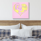 Lola Heart Signature Canvas Afdruk (Insitu (Slaapkamer))
