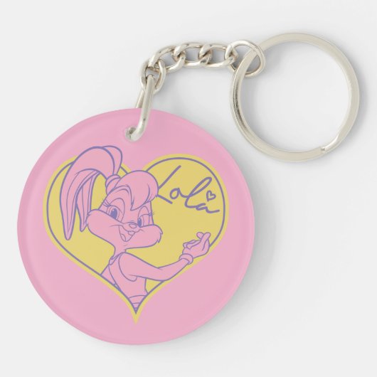 Lola Heart Signature Sleutelhanger (Achterkant)