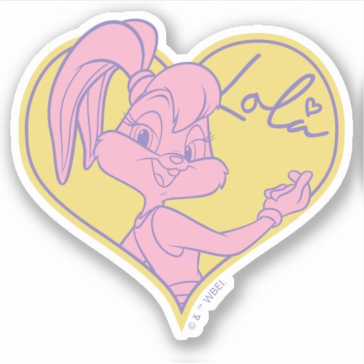 Lola Heart Signature Sticker (Voorkant)
