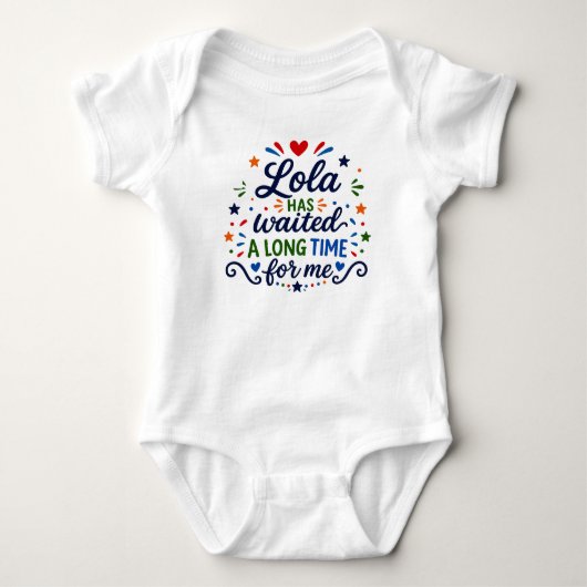 Lola heeft lang gewacht Baby Body Romper (Voorkant)