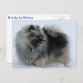 Lola in het Briefkaart van de winter (Voorkant / Achterkant)