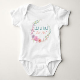 Lola & Lolo Love Me Floral Wreath Romper