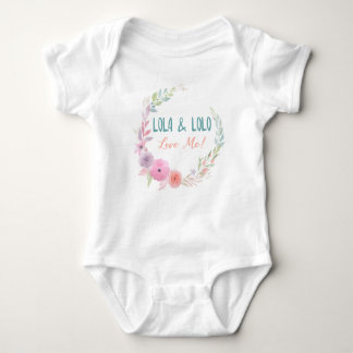 Lola & Lolo Love Me Floral Wreath Romper