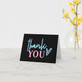 LOLA Neon Blue Pink Bachelorette Kaart (Gele Bloem)