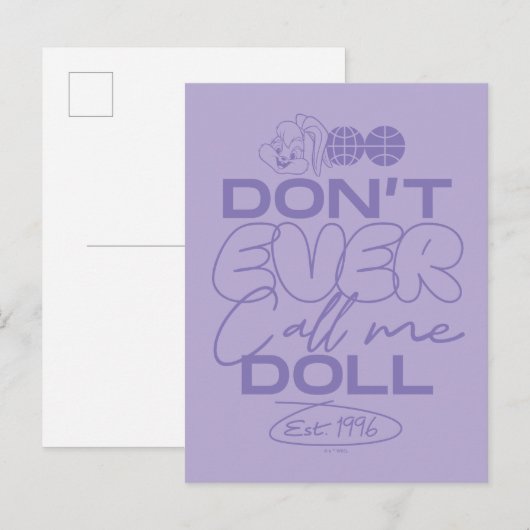 Lola: "Noem me nooit een pop" Briefkaart (Voorkant / Achterkant)