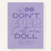 Lola: "Noem me nooit een pop" Notitieboek (Voorkant)