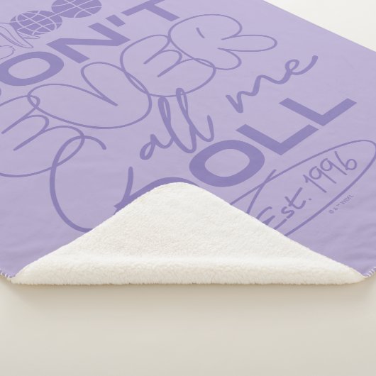 Lola: "Noem me nooit een pop" Sherpa Deken (3/4)