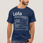 LOLA Nutrition Persoonlijke benaming Funny Kerstmi T-shirt<br><div class="desc">LOLA Nutrition Persoonlijke benaming Funny Kerstmis . Bekijk onze verjaardag voor de selectie van shirten voor de allerbeste in unieke of aangepaste handgemaakte stukken van onze winkels.</div>