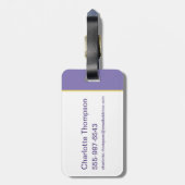 Lola Portrait Autograph Bagagelabel (Achterkant verticaal)