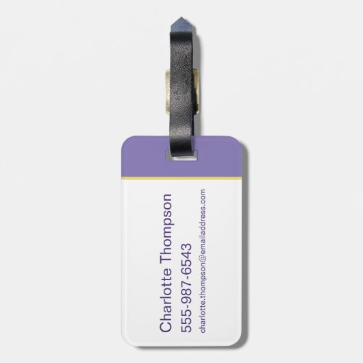 Lola Portrait Autograph Bagagelabel (Achterkant verticaal)