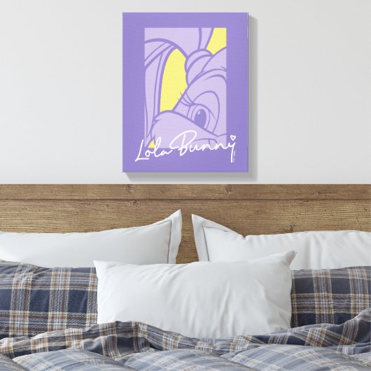 Lola Portrait Autograph Canvas Afdruk (Insitu (Slaapkamer))