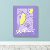 Lola Portrait Autograph Canvas Afdruk (Insitu (Houten vloer))