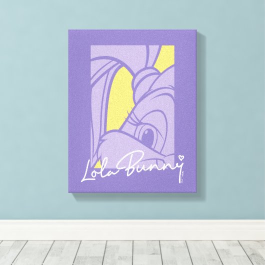 Lola Portrait Autograph Canvas Afdruk (Insitu (Houten vloer))