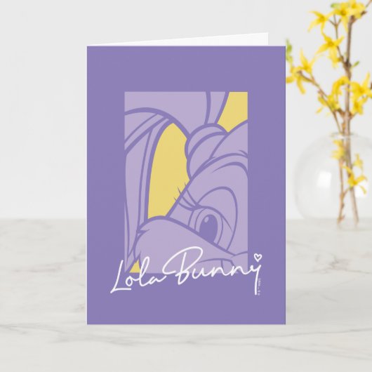 Lola Portrait Autograph Kaart (Gele Bloem)