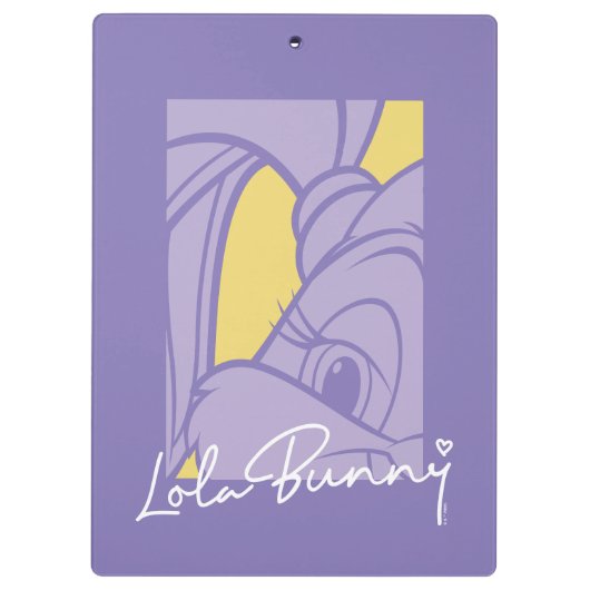 Lola Portrait Autograph Klembord (Achterkant)