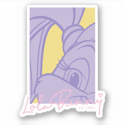 Lola Portrait Autograph Sticker (Voorkant)