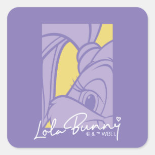 Lola Portrait Autograph Vierkante Sticker