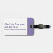 Lola Portret Handtekening Bagagelabel (Achterkant horizontaal)