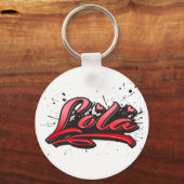 Lola red Heart Graffiti Schlüsselanhänger Sleutelhanger (Voorkant)