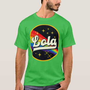Lola regenboog in ruimte  stijl t-shirt