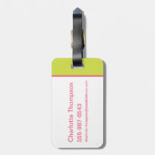 Lola Retro LOONEY TUNES™ ringen Bagagelabel (Achterkant verticaal)