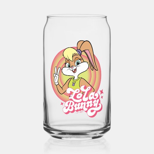 Lola Retro LOONEY TUNES™ ringen Blikvorm Glas (Voorkant)