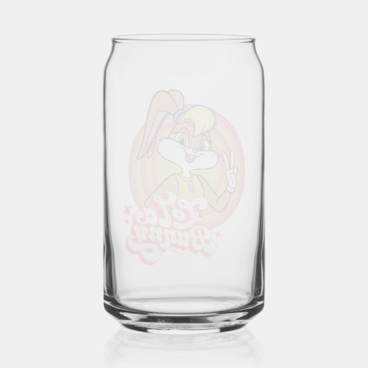 Lola Retro LOONEY TUNES™ ringen Blikvorm Glas (Achterkant)